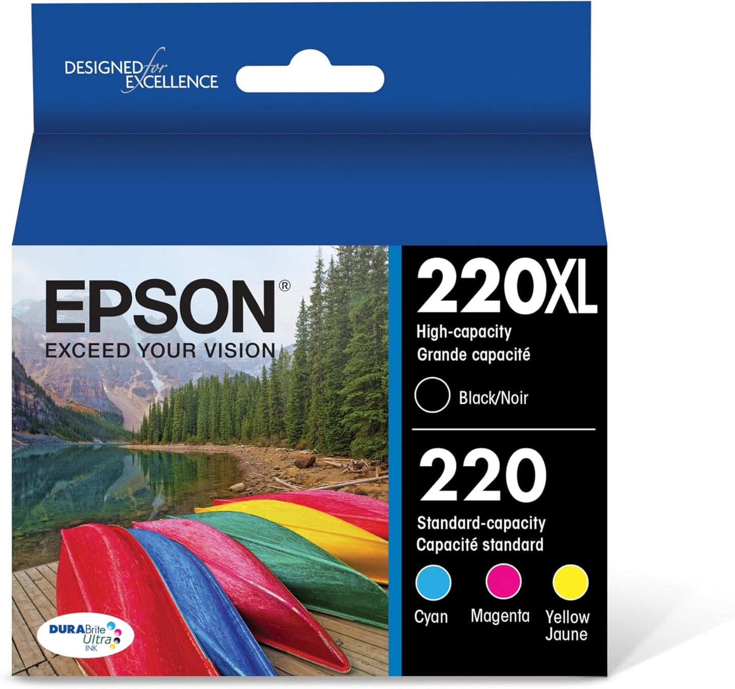 Epson T220XL-BCS DURABrite Ink Cartridge Combo Pack High Capacity