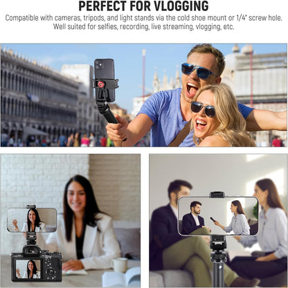Neewer PA001 Metal Phone Tripod Mount with Cold Shoe
