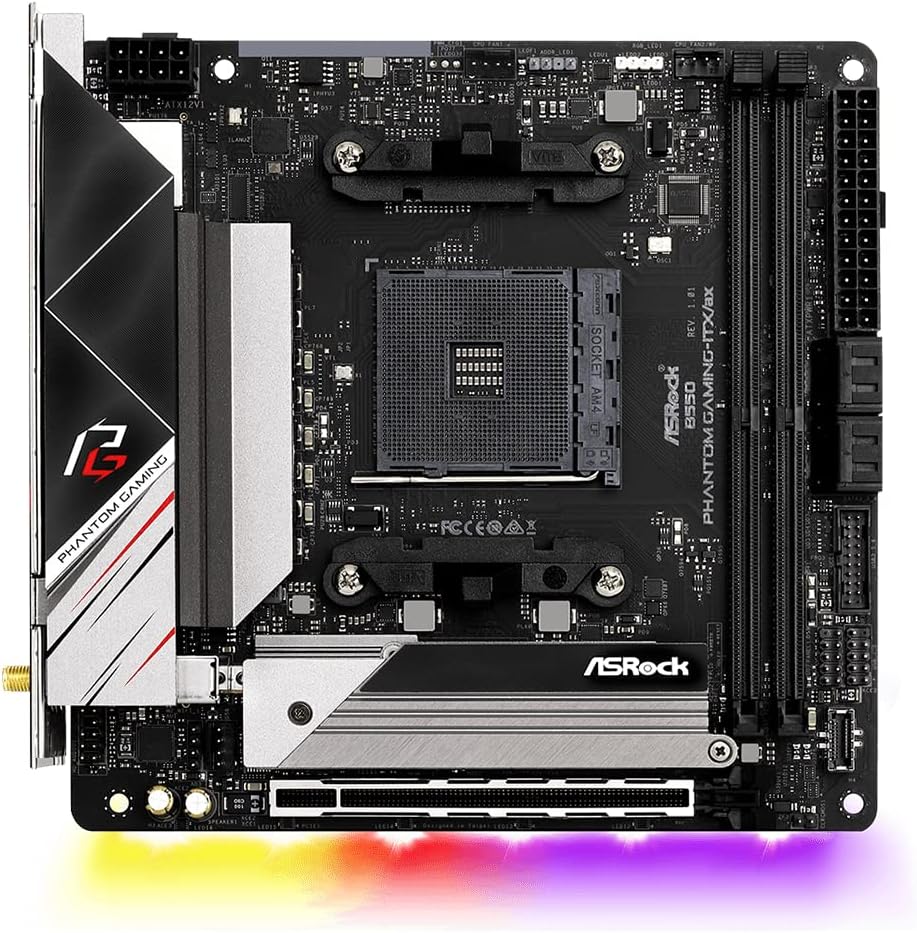 ASRock B550 PHANTOM GAMING-ITX/AX AM4 Motherboard