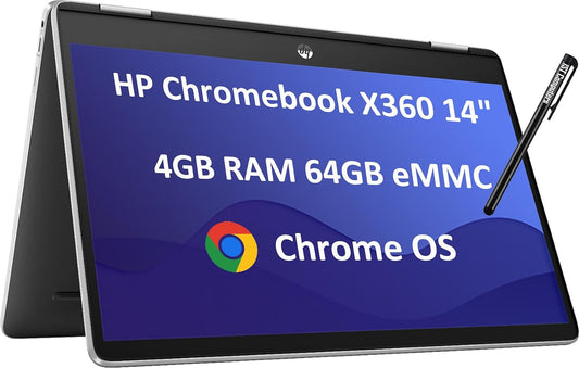 HP Chromebook x360 14b 2-in-1 Touchscreen Laptop