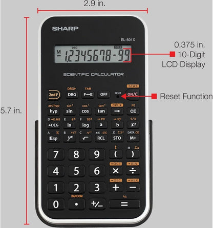 Sharp EL501XBWH Engineering Scientific Calculator White