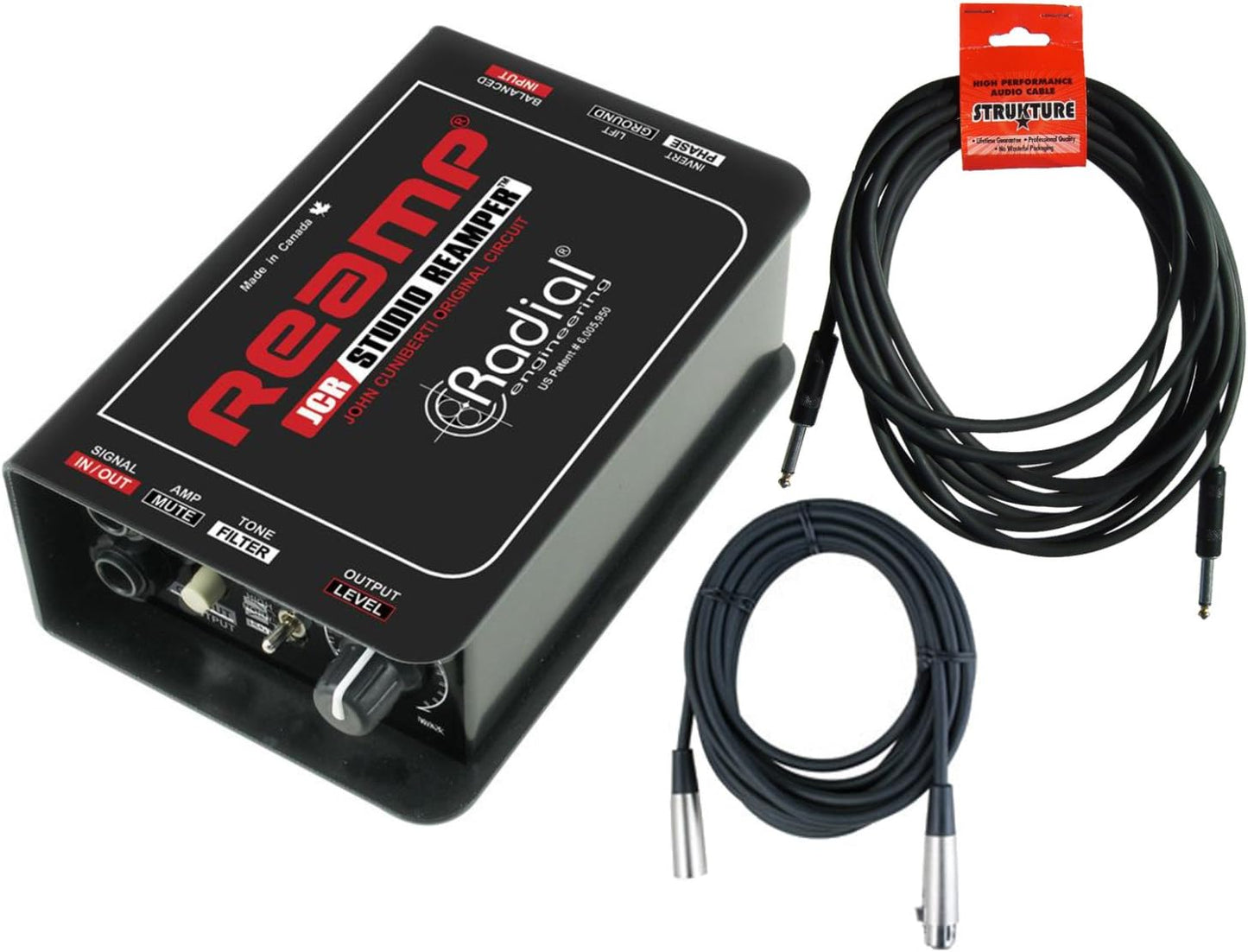 Radial Engineering JCR Studio Reamper with Cables