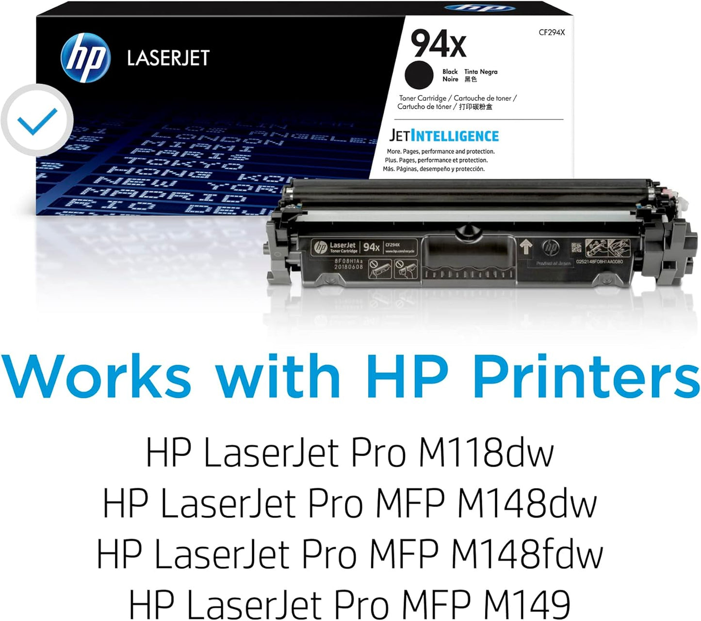 HP CF294X 94X Black High-Yield LaserJet Toner