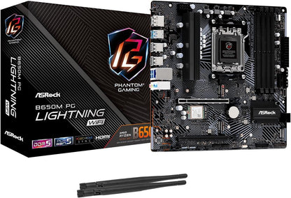 ASRock 90-MXBMW0-A0UAYZ B650M PG Lightning WiFi Motherboard