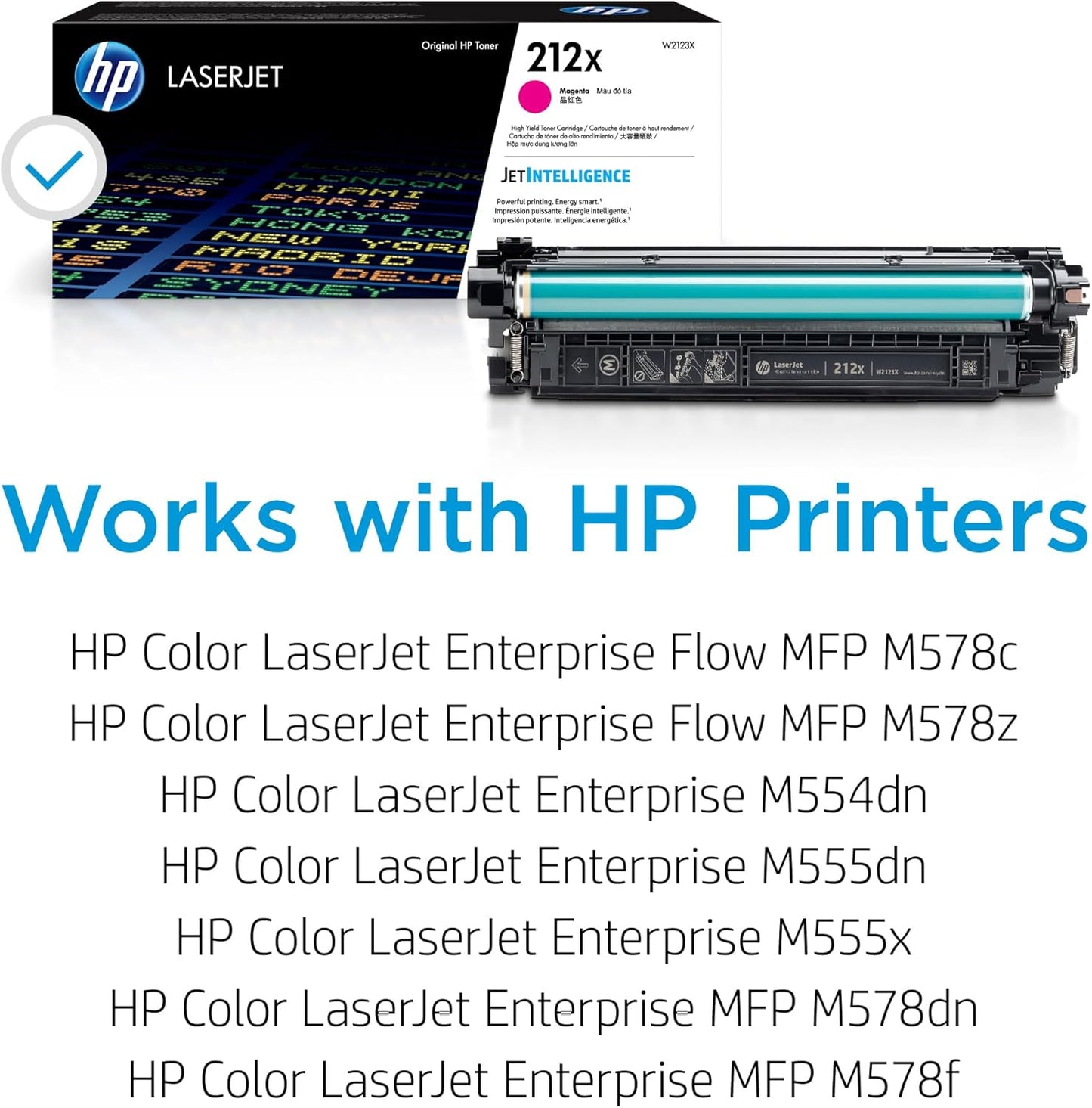 HP W2123X 212X Magenta High-Yield LaserJet Toner