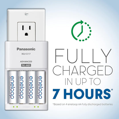 Panasonic K-KJ17M3A4BA eneloop AAA Battery Charger