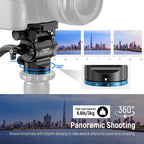 Neewer 10102493 GM24 Tripod Fluid Head, Blue