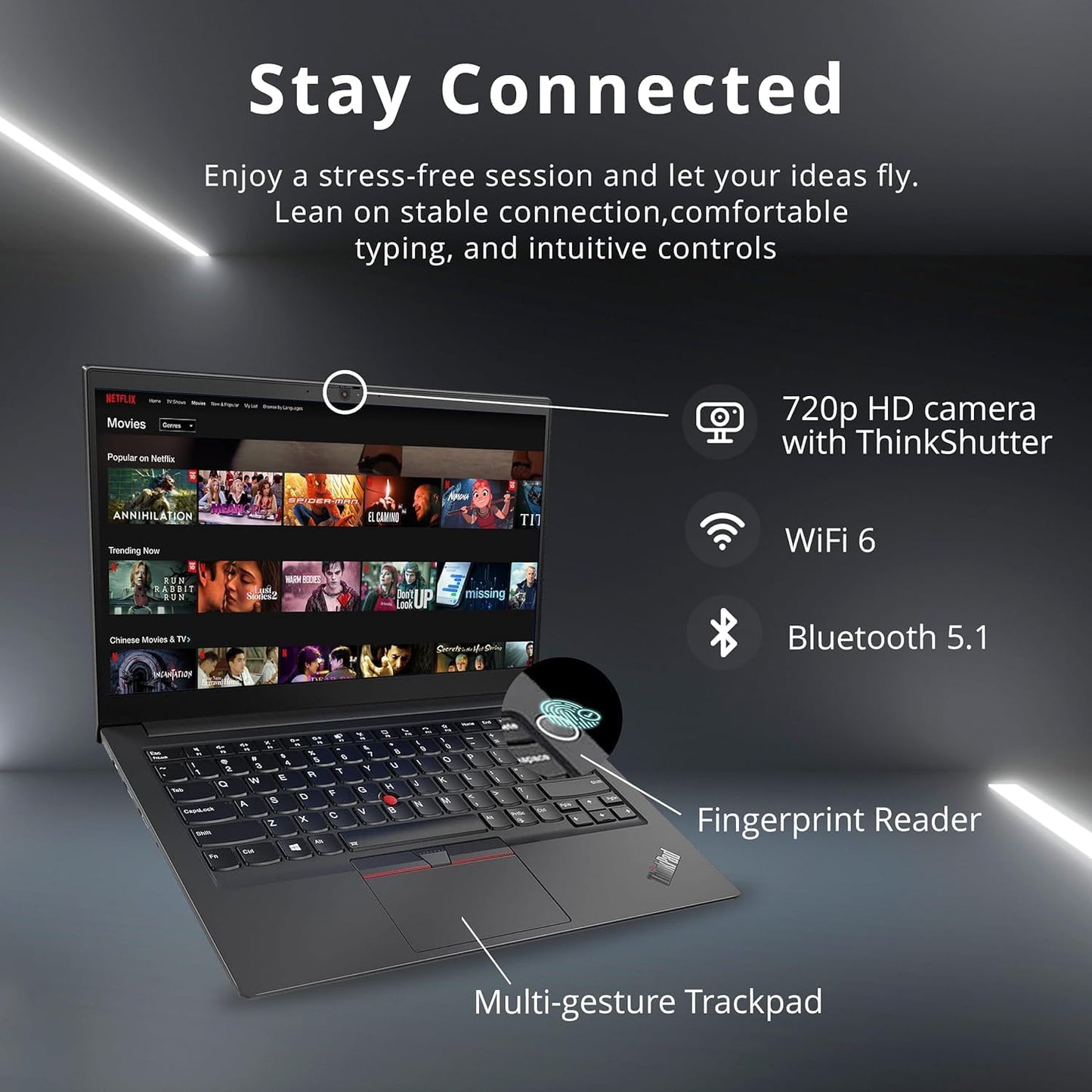 Lenovo ThinkPad E14 Gen 5 Laptop: Ryzen 7, 16GB, 512GB SSD, FHD+