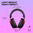 HyperX 727A9AA Cloud III Wired Gaming Headset Black/Red