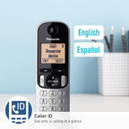 Panasonic KX-TGC222S DECT 6.0 Cordless Phone Silver