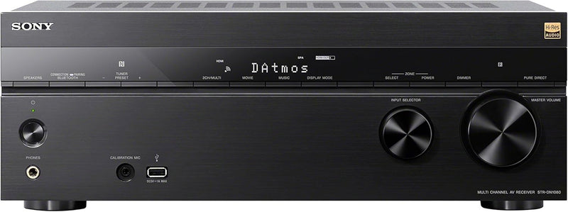 Sony STR-DN1080 7.2-Ch Dolby Atmos 4K HDR AV Receiver — main product image