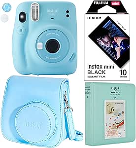 Fujifilm Instax Mini 11 Sky Blue Instant Camera Bundle — main product image