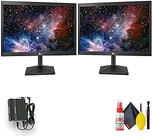 LG 20MK400A-B 19.5" HD Monitor - Dual Pack, AMD FreeSync