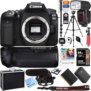Canon E46CNEOS90DBODY EOS 90D 4K DSLR Camera (Body Only) Kit
