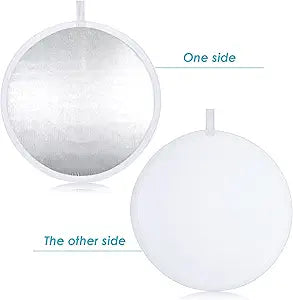 Neewer Pro 2-in-1 24"/60cm Reflector Diffuser White/Silver