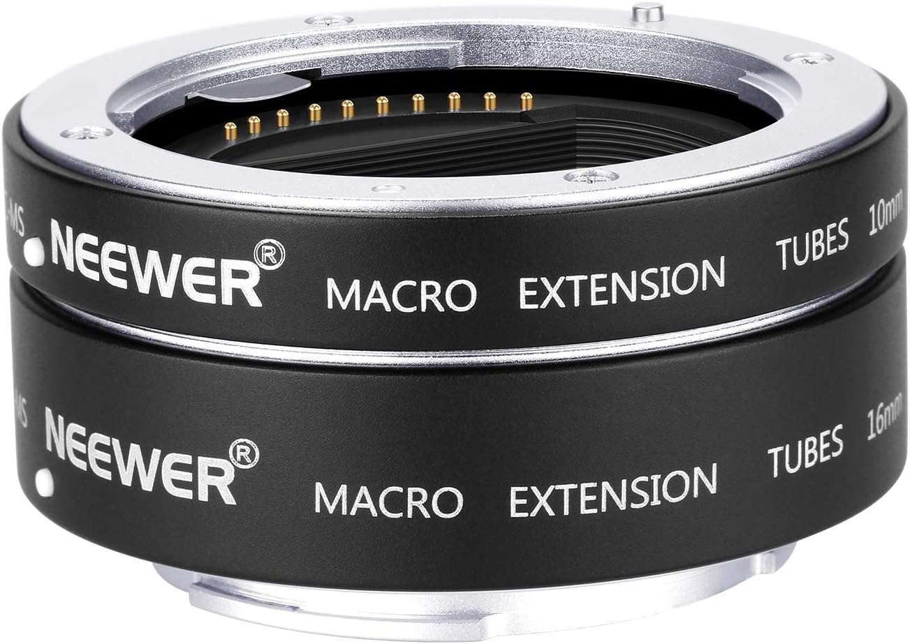 Neewer 10094356 Metal Auto Focus Macro Extension Tube Set for Sony E-Mount