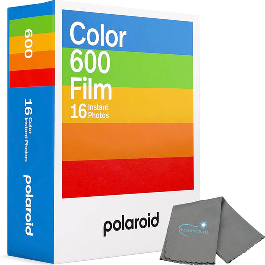 Polaroid 600 Color Instant Film Bundle with Cloth