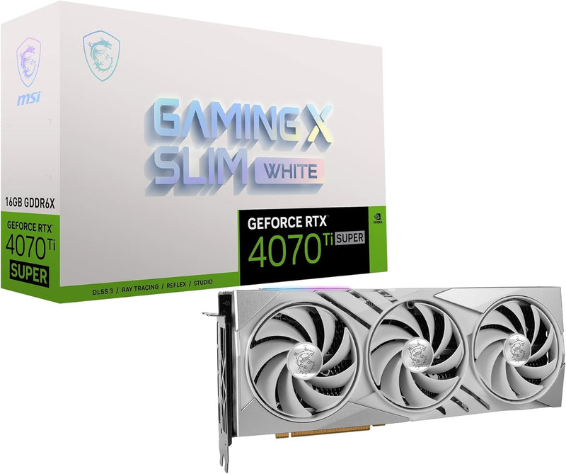 MSI Gaming RTX 4070 Ti Super 16G White Graphics Card — main product image