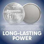 Panasonic CR2450PA/2BL 3V Lithium Coin Cell Battery 2-Pack