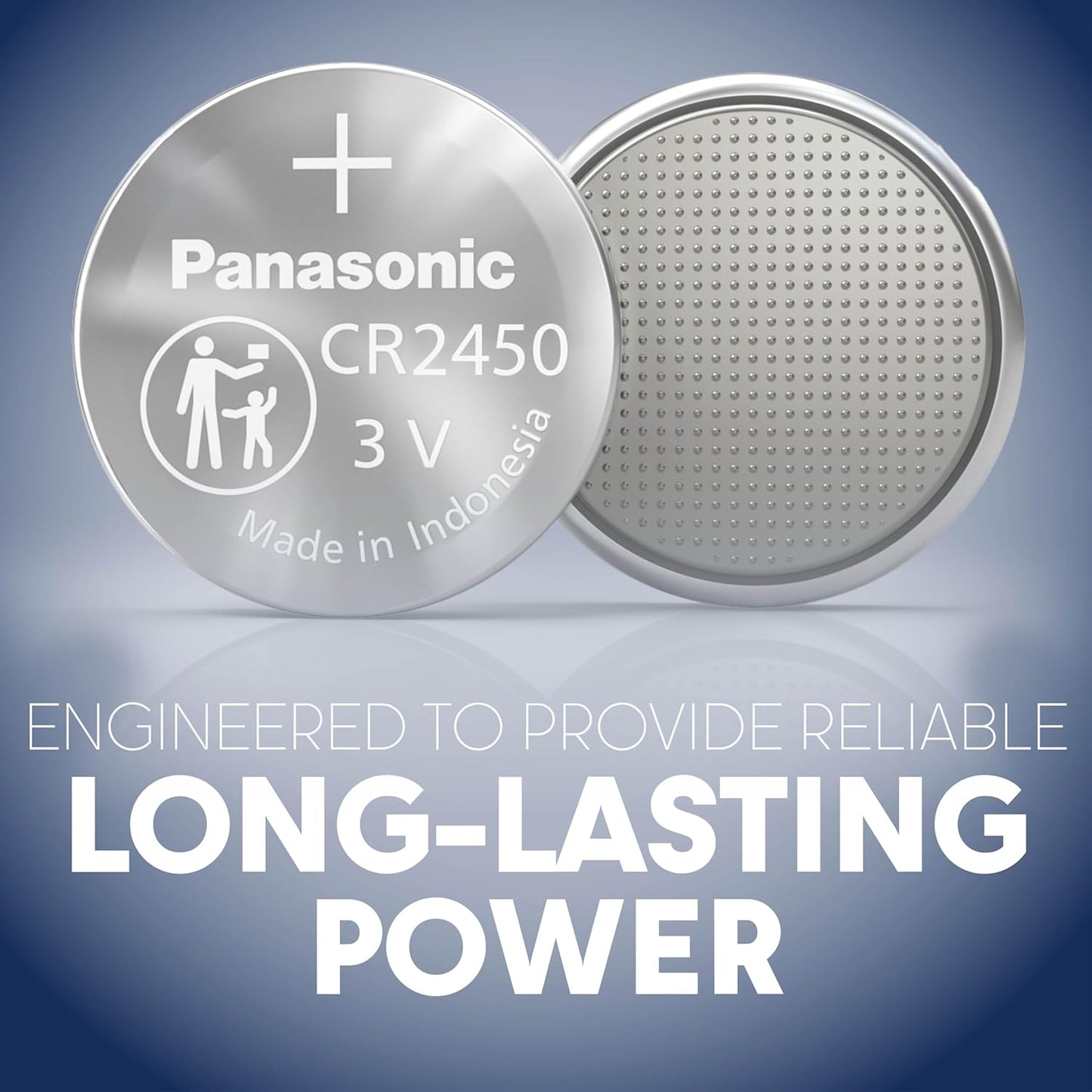 Panasonic CR2450PA/2BL 3V Lithium Coin Cell Battery 2-Pack