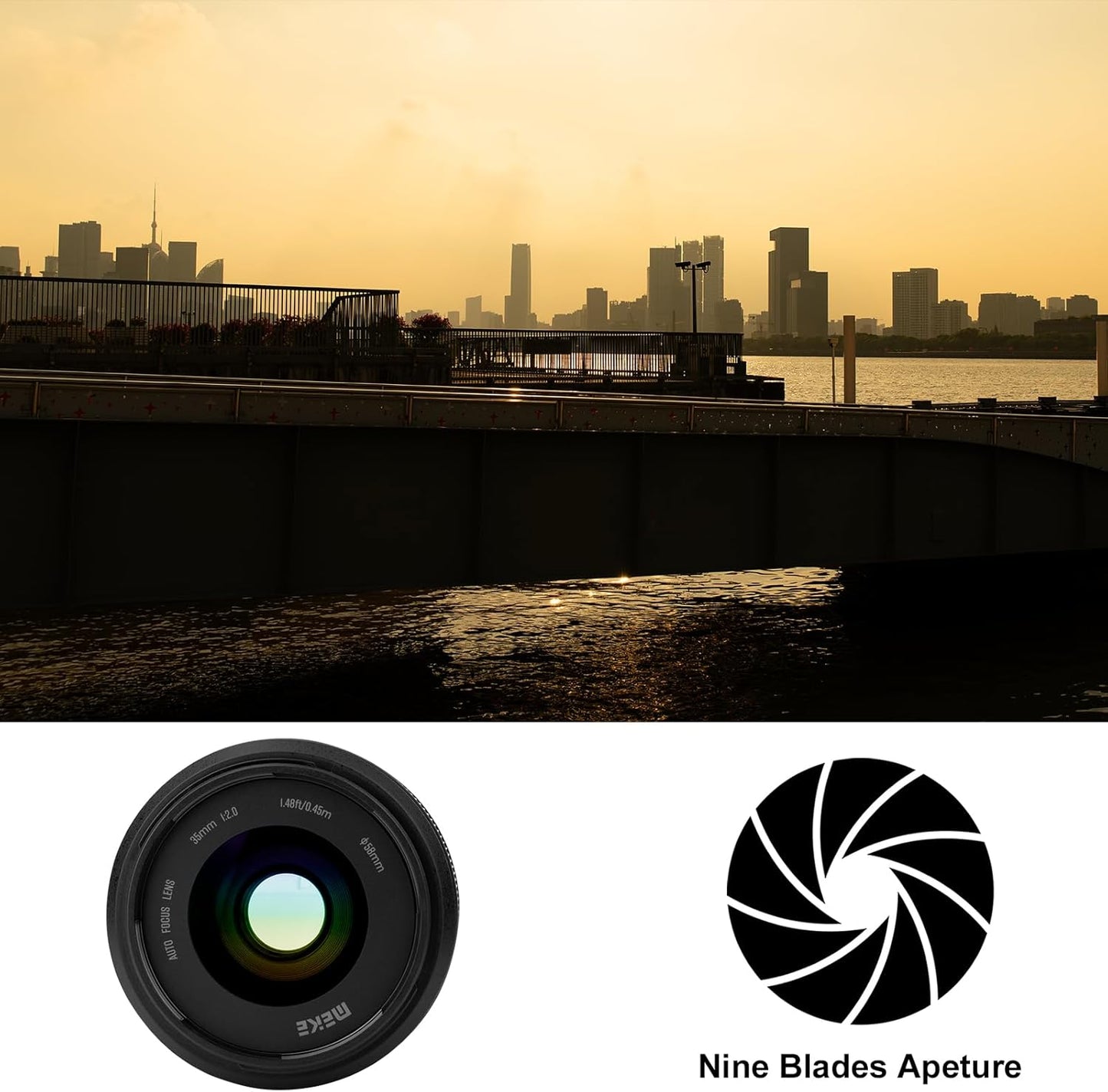 Meike 35mm F2.0 E-Mount Full Frame AF Lens