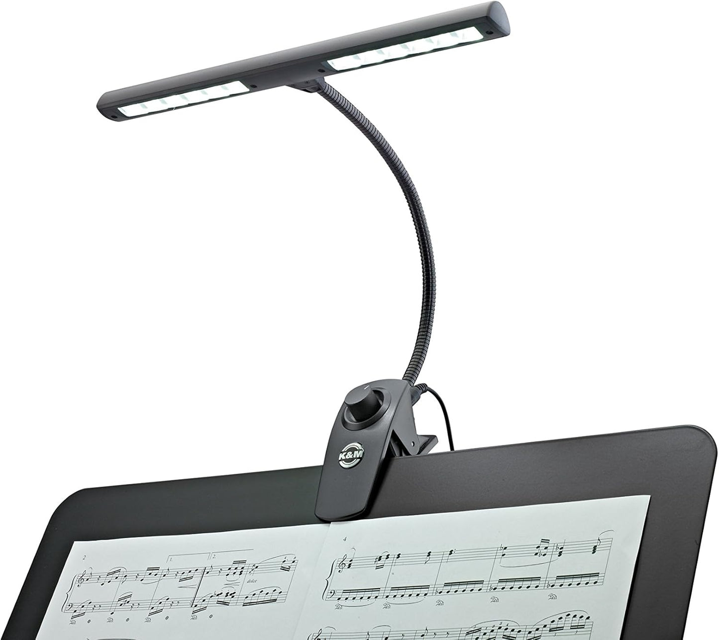 K&M 12295-000-55 LED Music Stand Light Dimmable
