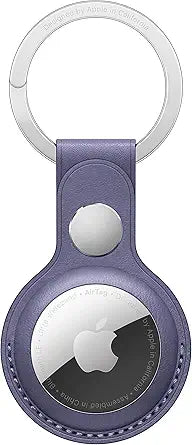 Apple AirTag Leather Key Ring Wisteria Authentic