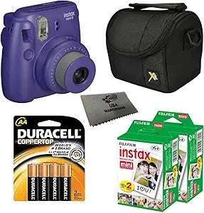 Fujifilm Instax Mini 8 Instant Camera Film Bundle Grape