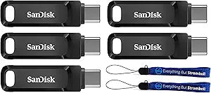 SanDisk SDDDC3-128G-G46 128GB Ultra Dual USB-C Drive 5-Pack — main product image