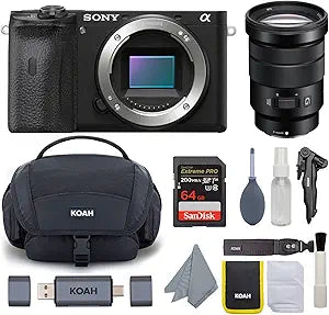 Sony Alpha a6600 Mirrorless Camera w/ 18-105mm Lens Bundle