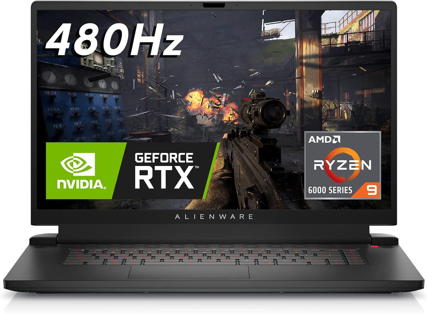 Dell M17R5 Alienware 17.3" 360Hz Gaming Laptop - Ryzen 9, RTX 3070 Ti