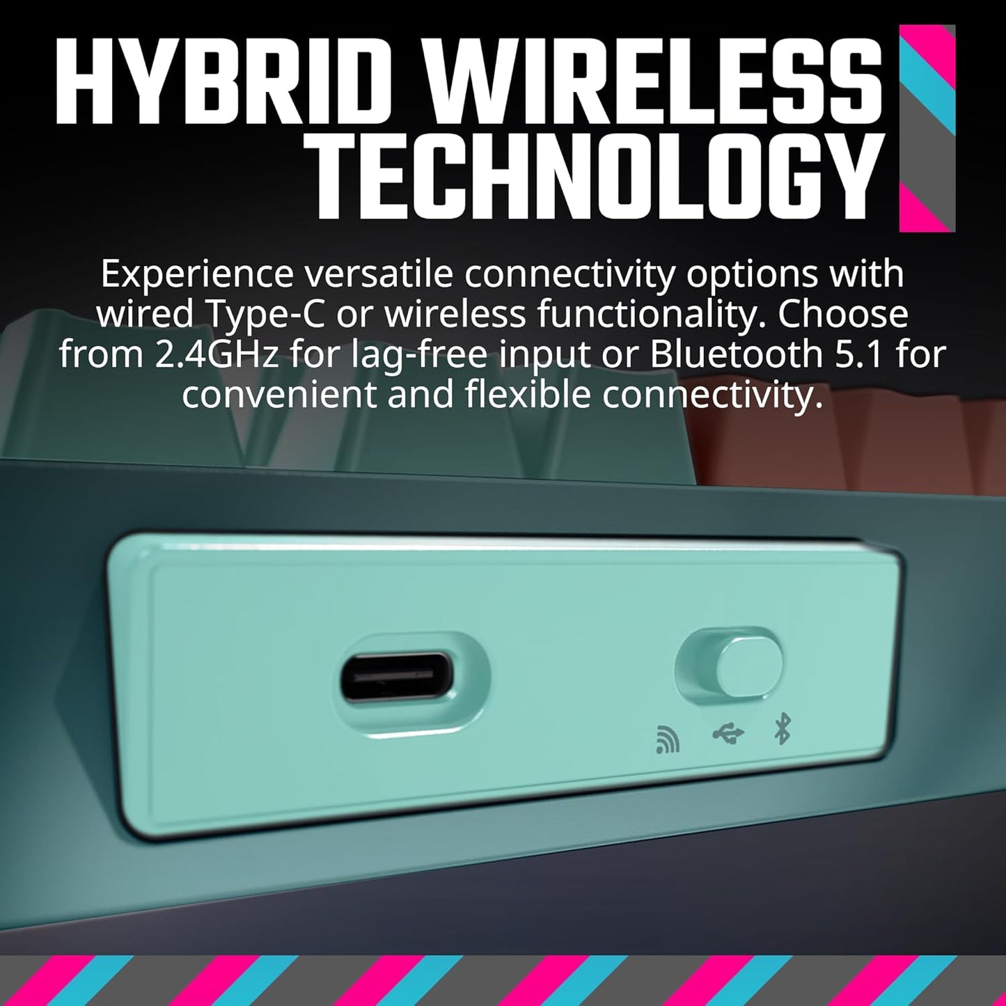 Cooler Master MK770 Macaron Wireless Mechanical RGB Keyboard