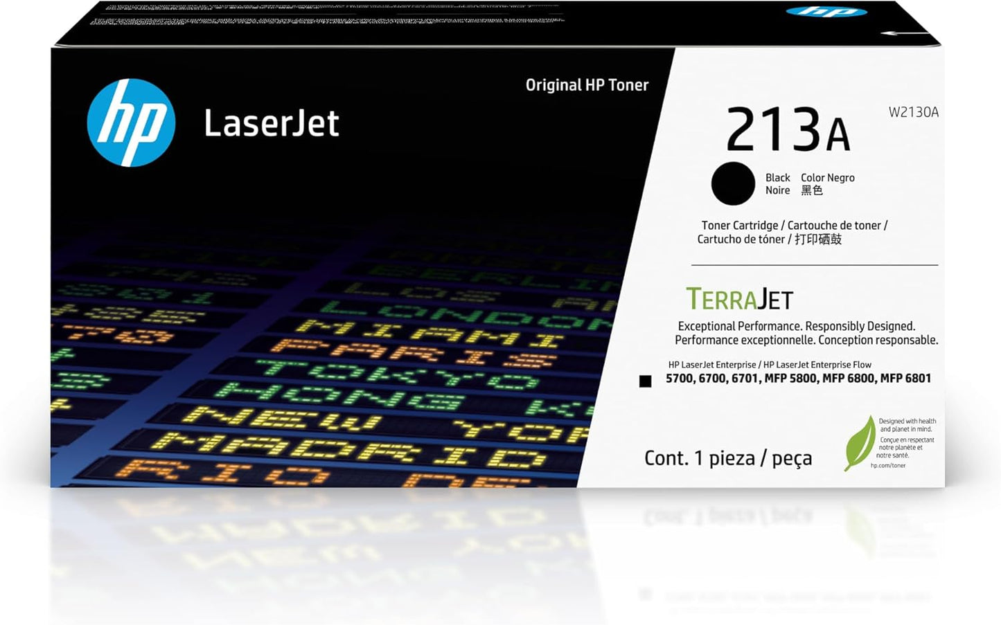 HP 213X Black LaserJet Toner Cartridge W2130A