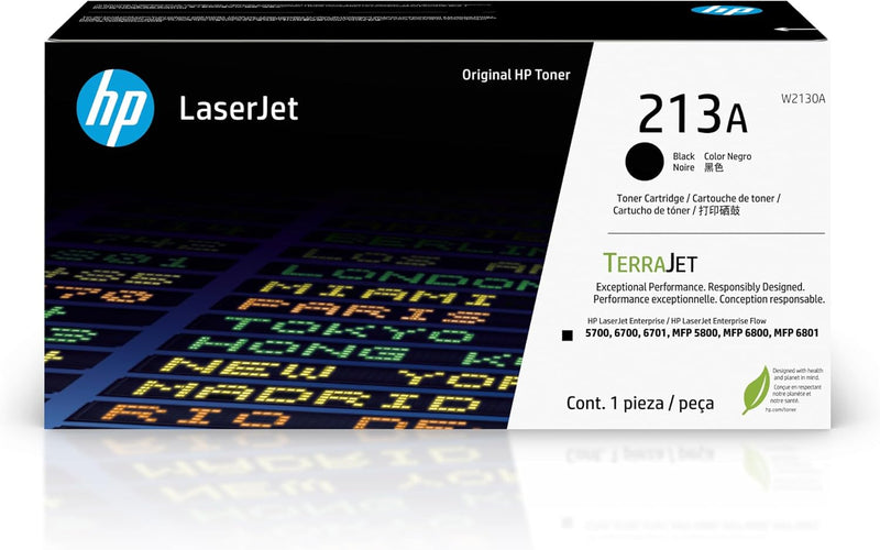 HP 213X Black LaserJet Toner Cartridge W2130A — main product image
