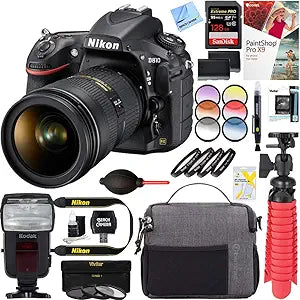 Nikon E12NKD81024120MM D810 FX DSLR Camera 24-120mm Lens Bundle