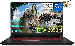 MSI Katana GF76 Gaming Laptop i7-11800H, 16GB, 1TB SSD, RTX 3050 Ti, 144Hz + HDMI — main product image