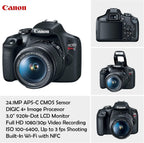 Canon Canon EOS Rebel T7 DSLR + Lens Bundle (Renewed)