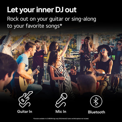 LG XL9T XBOOM Portable Tower Speaker Pixel LED