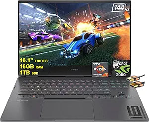 HP Omen 16 Gaming Laptop Ryzen 7 RTX 3060