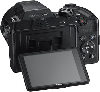 Nikon CRTE12NKCPB500K COOLPIX B500 40x Zoom Camera Bundle Renewed