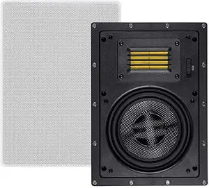 Monoprice 124432 Carbon Fiber In-Wall Speakers - 6.5 Inch Pair