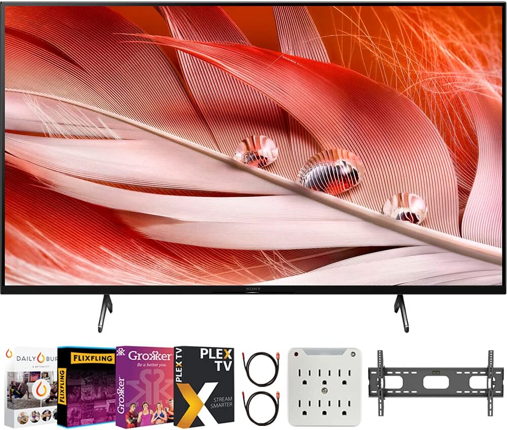 Sony E6SNXR75X90J 75-Inch X90J 4K Smart TV Bundle