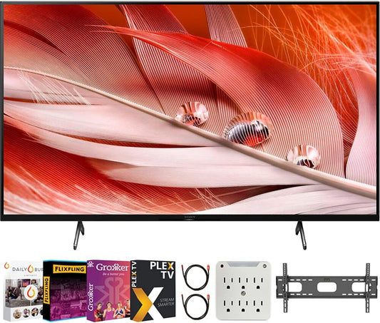 Sony E6SNXR75X90J 75-Inch X90J 4K Smart TV Bundle