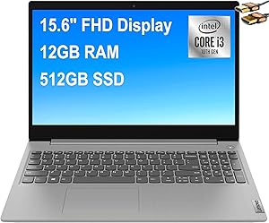 Lenovo IdeaPad 3 15.6" FHD i3 Laptop, Renewed