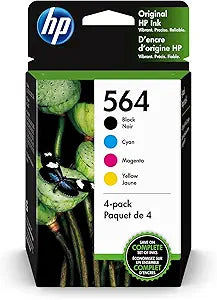 HP 3YQ22AN Original 564 Ink Cartridge 4-Pack