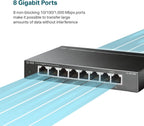 TP-Link TL-SG108S 8-Port Gigabit Ethernet Switch Metal