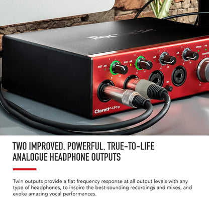 Focusrite 4Pre Clarett+ USB Audio Interface
