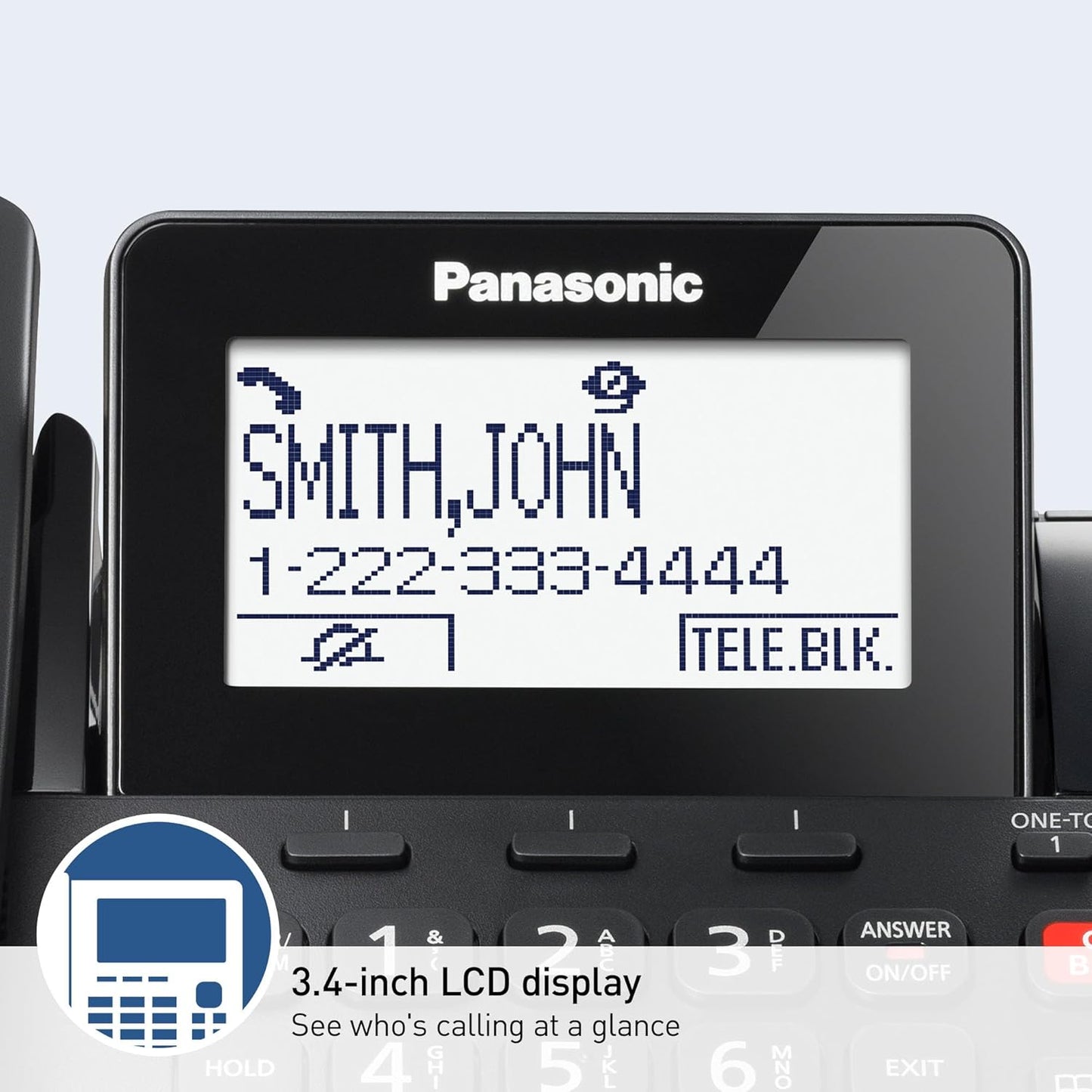 Panasonic KX-TGF852B Corded/Cordless Phone Call Block