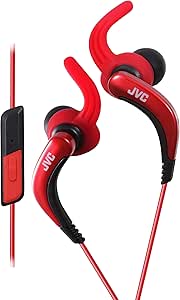 JVC HAETR40R Extreme Fitness Red Headphones Waterproof