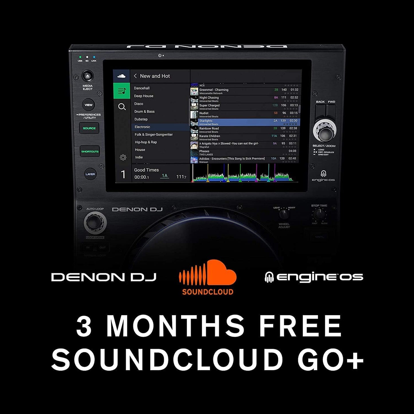 Denon DJ SC6000 PRIME Standalone DJ Media Player WiFi